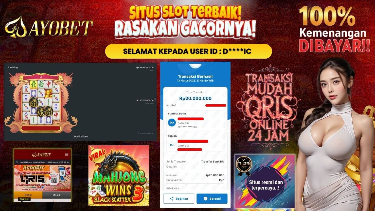 AYOBET JACKPOT SLOT MAHJONG WINS 3 - BLACK SCATTER